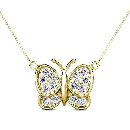 0.70 CT Round Cut Diamonds - Diamond Pendant