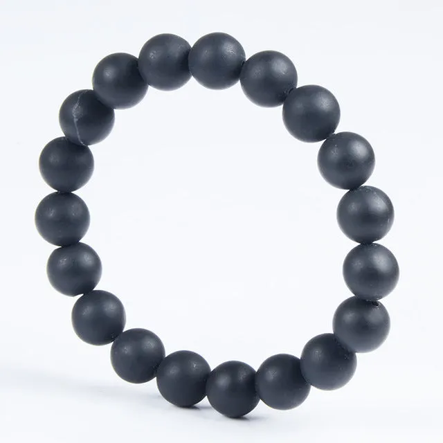 100% Quality Natural Black Bian Stone Bracelet Carve Black Bianshi Bracelet Jewelry For Women and  Men Bianshi Bracelet