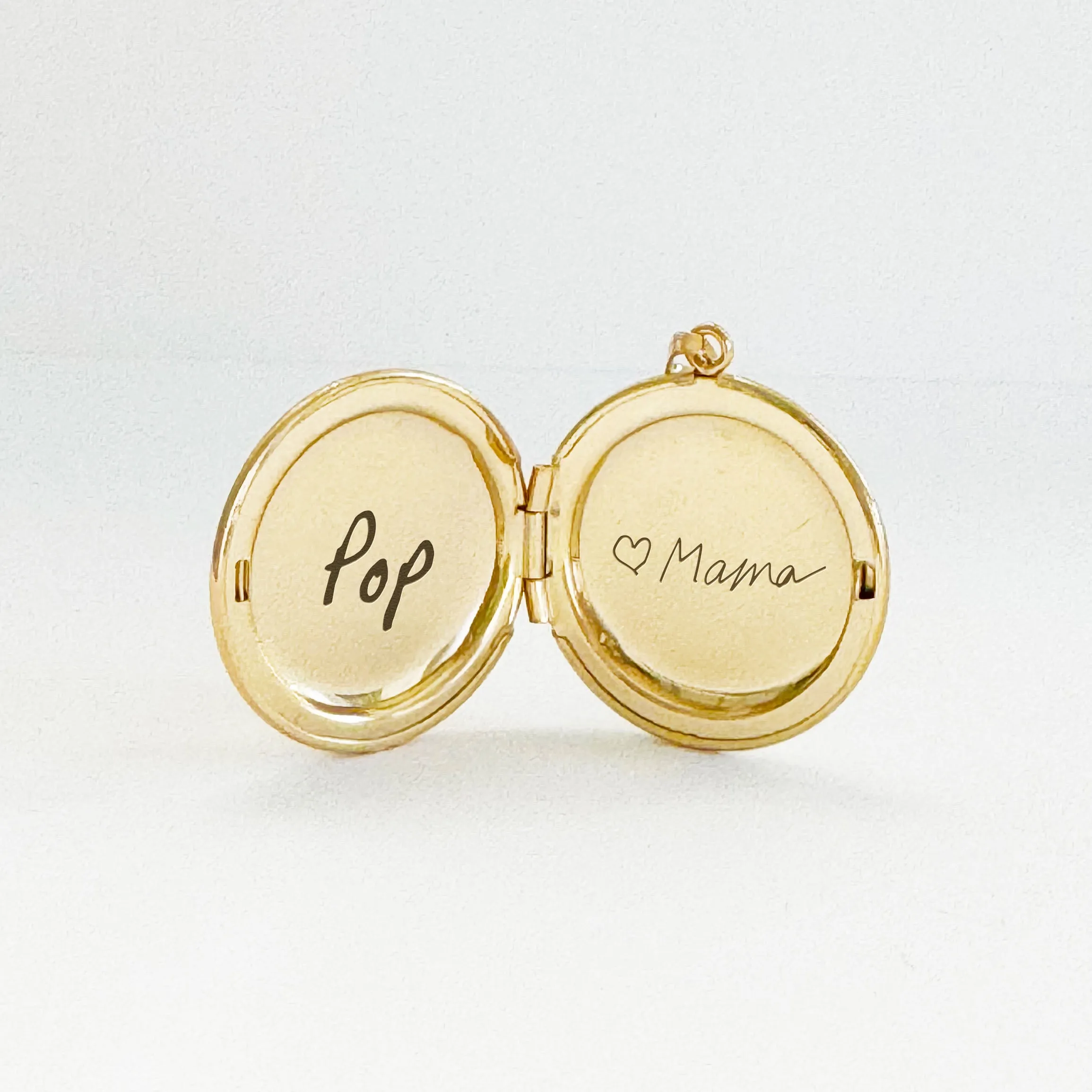 14K Gold Filled Medium Silhouette Locket