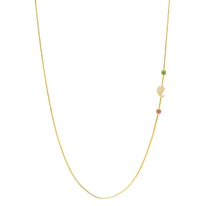 22K Yellow Gold Mugappu Beaded Chain