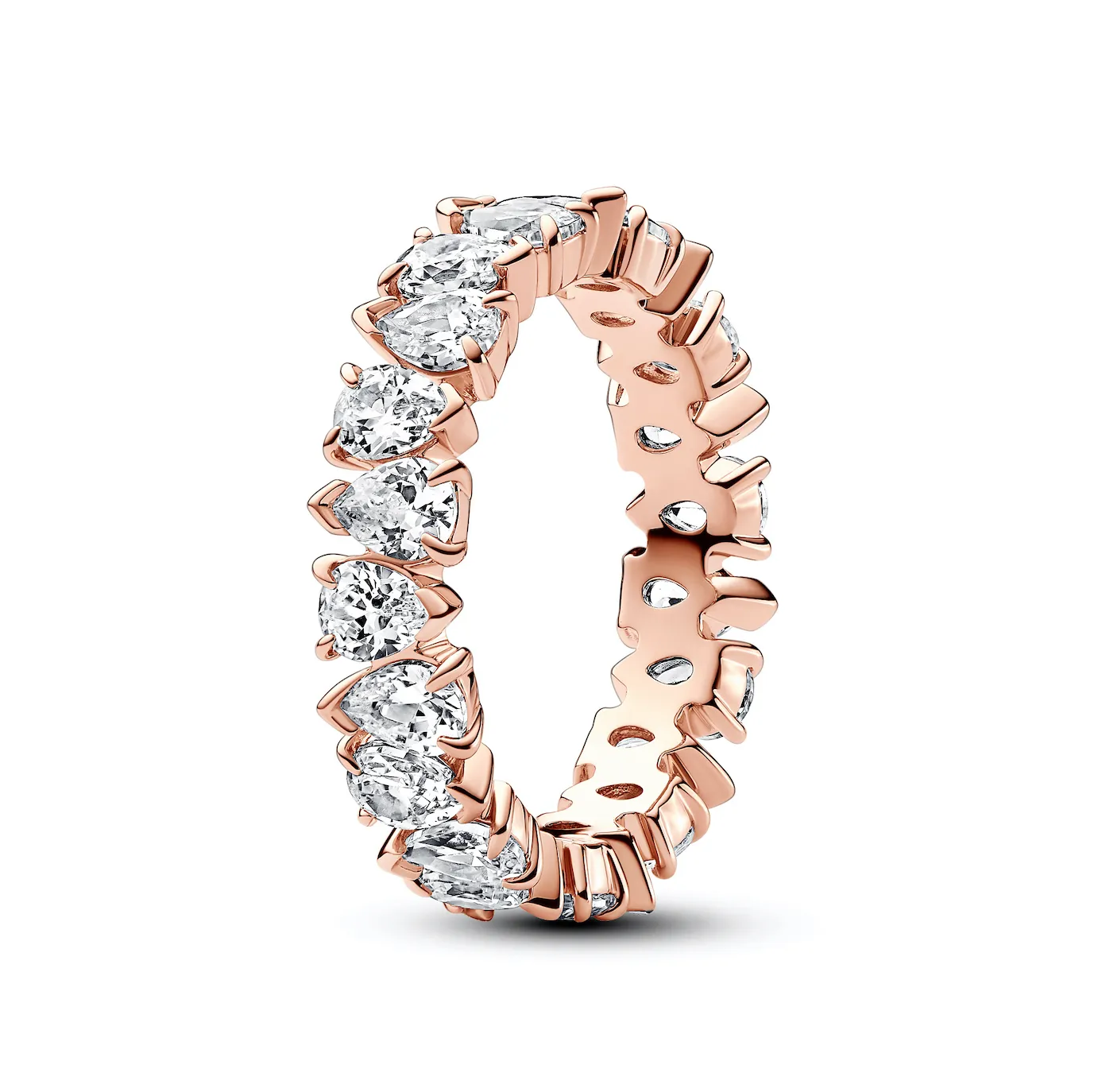 Alternating Sparkling Band Ring