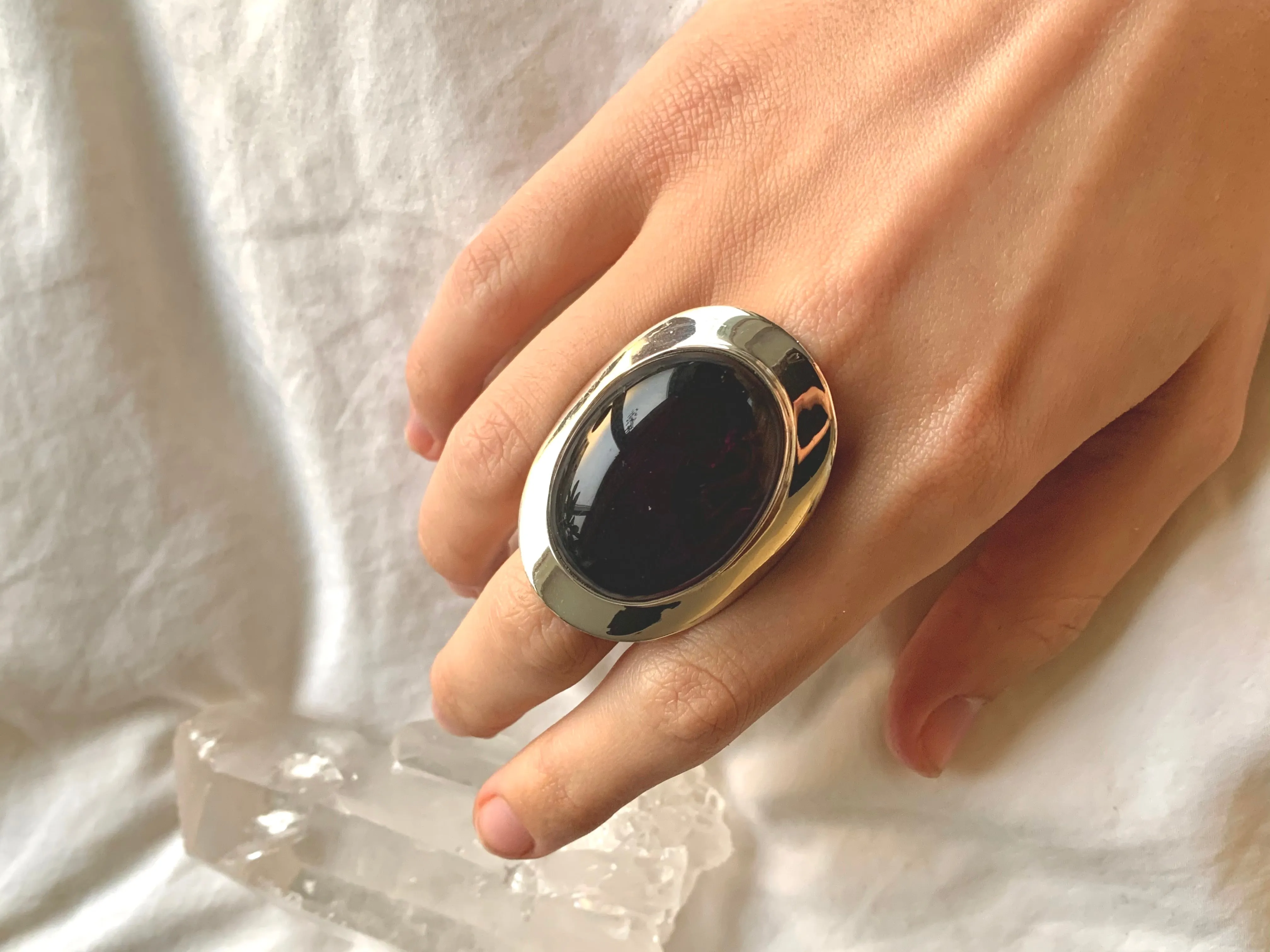 Amethyst Medea Ring - XLarge Oval (US 8.5)