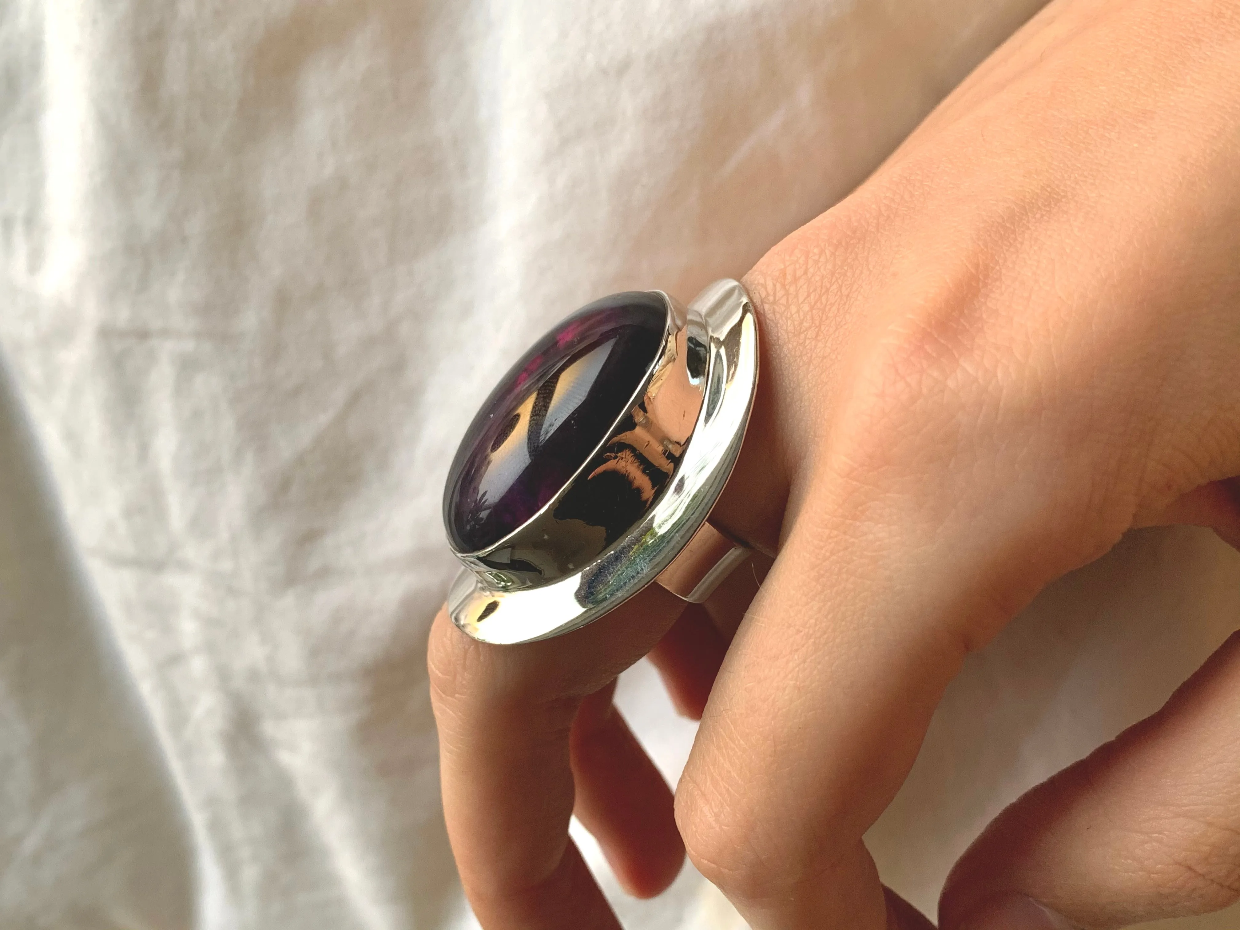 Amethyst Medea Ring - XLarge Oval (US 8.5)