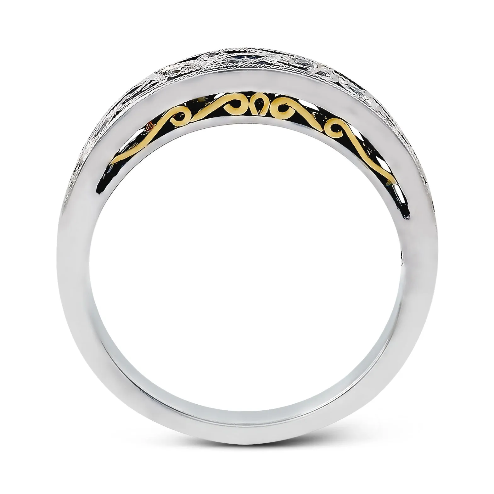 Anniversary Ring In 18k Gold With Diamonds