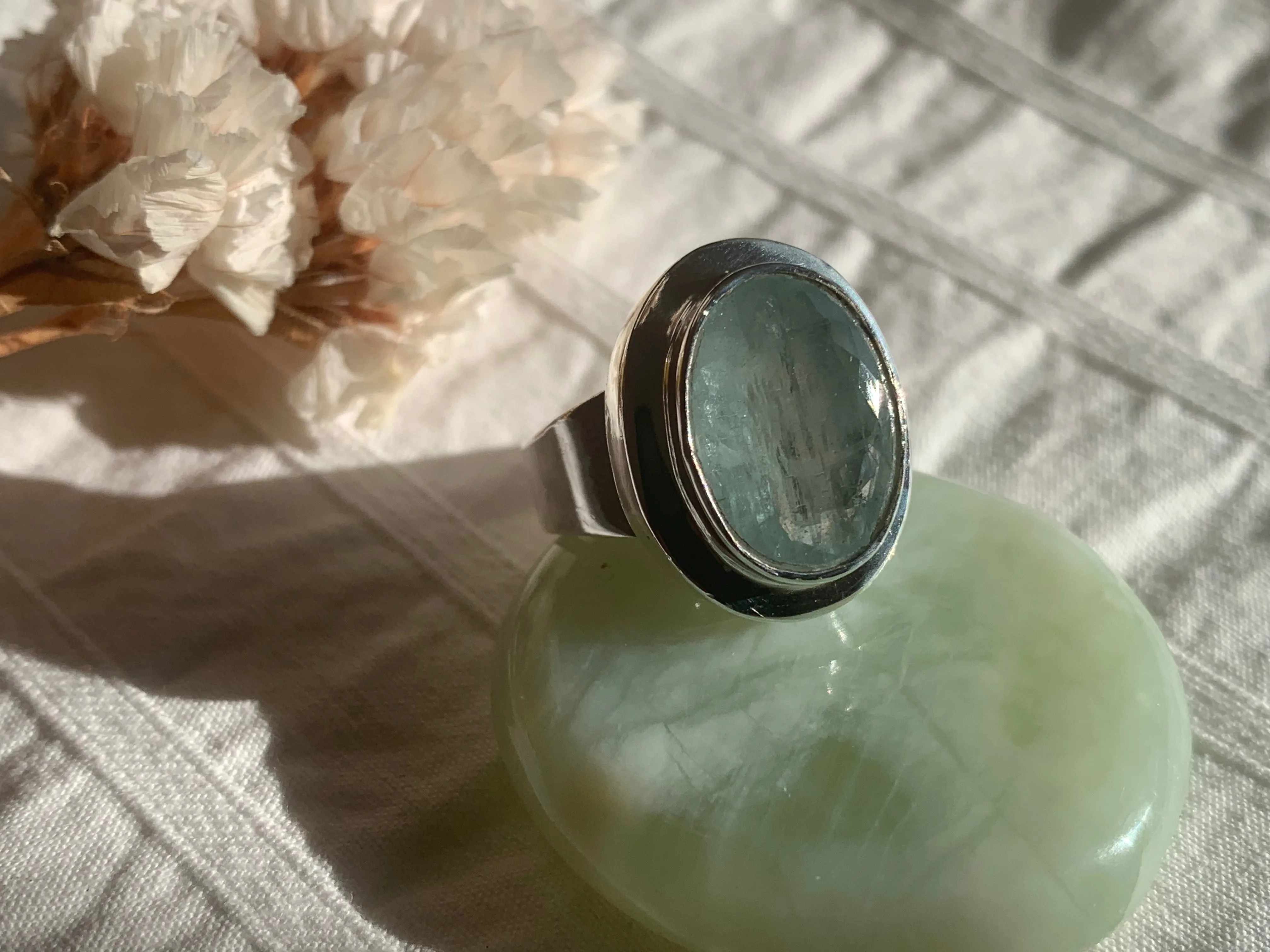 Aquamarine Ansley Ring - Oval