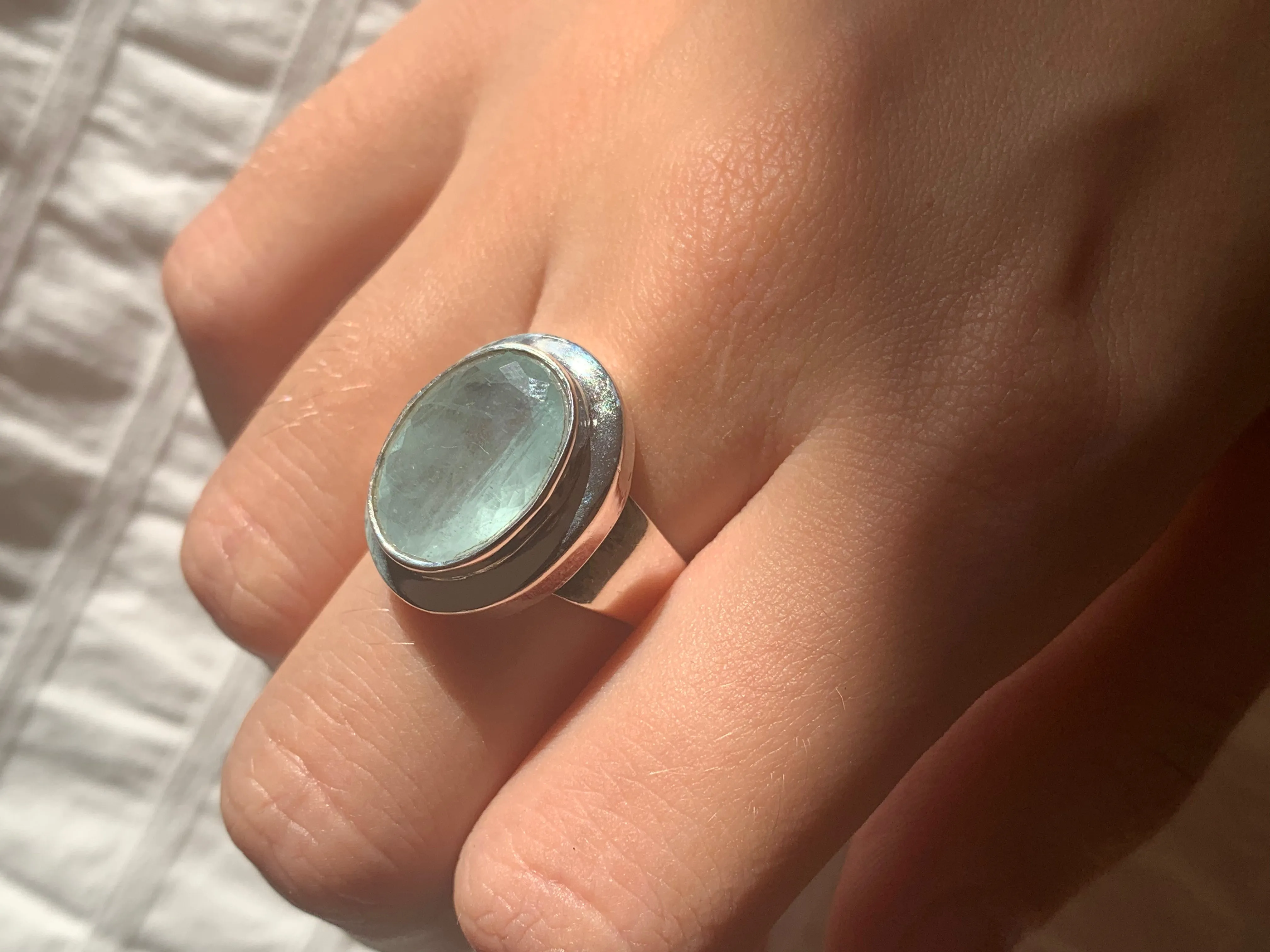 Aquamarine Ansley Ring - Oval