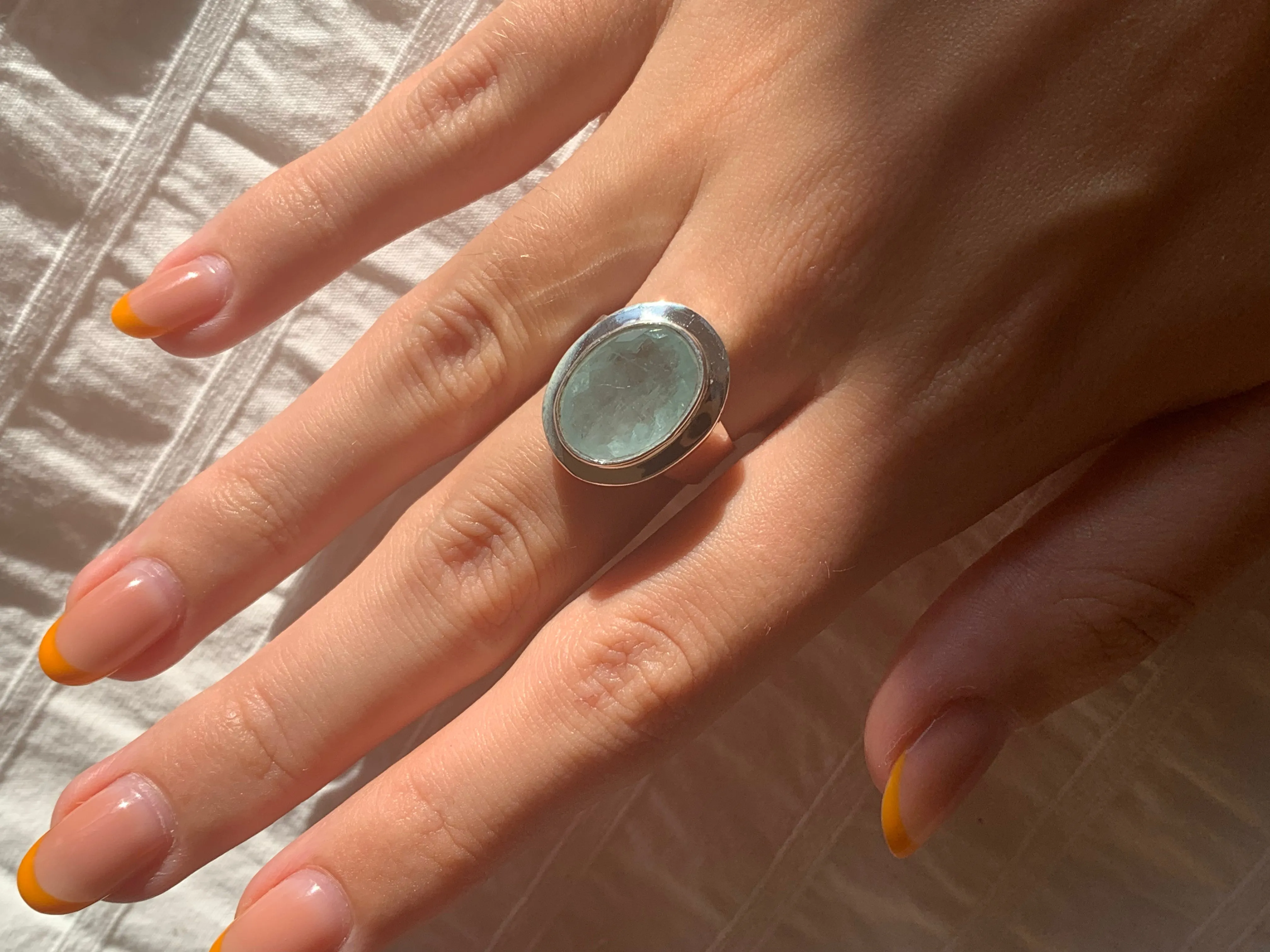 Aquamarine Ansley Ring - Oval