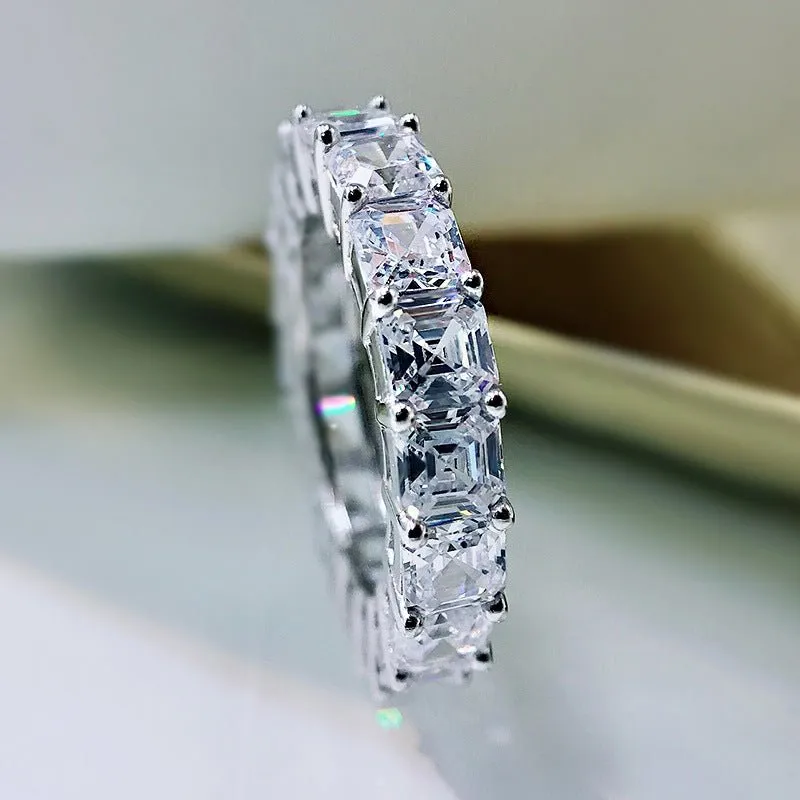 Asscher Cut Diamond Eternity Band