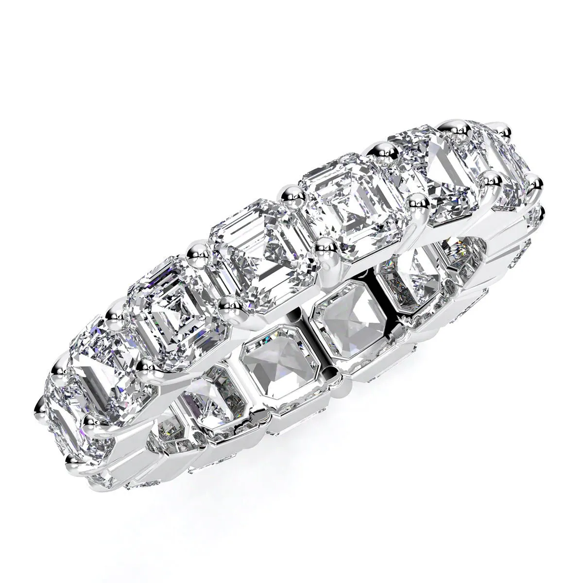 Asscher Cut Diamond Eternity Band