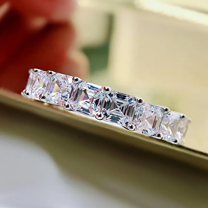 Asscher Cut Diamond Eternity Band