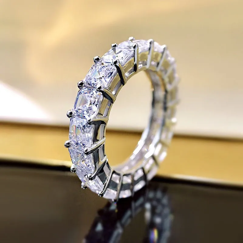 Asscher Cut Diamond Eternity Band