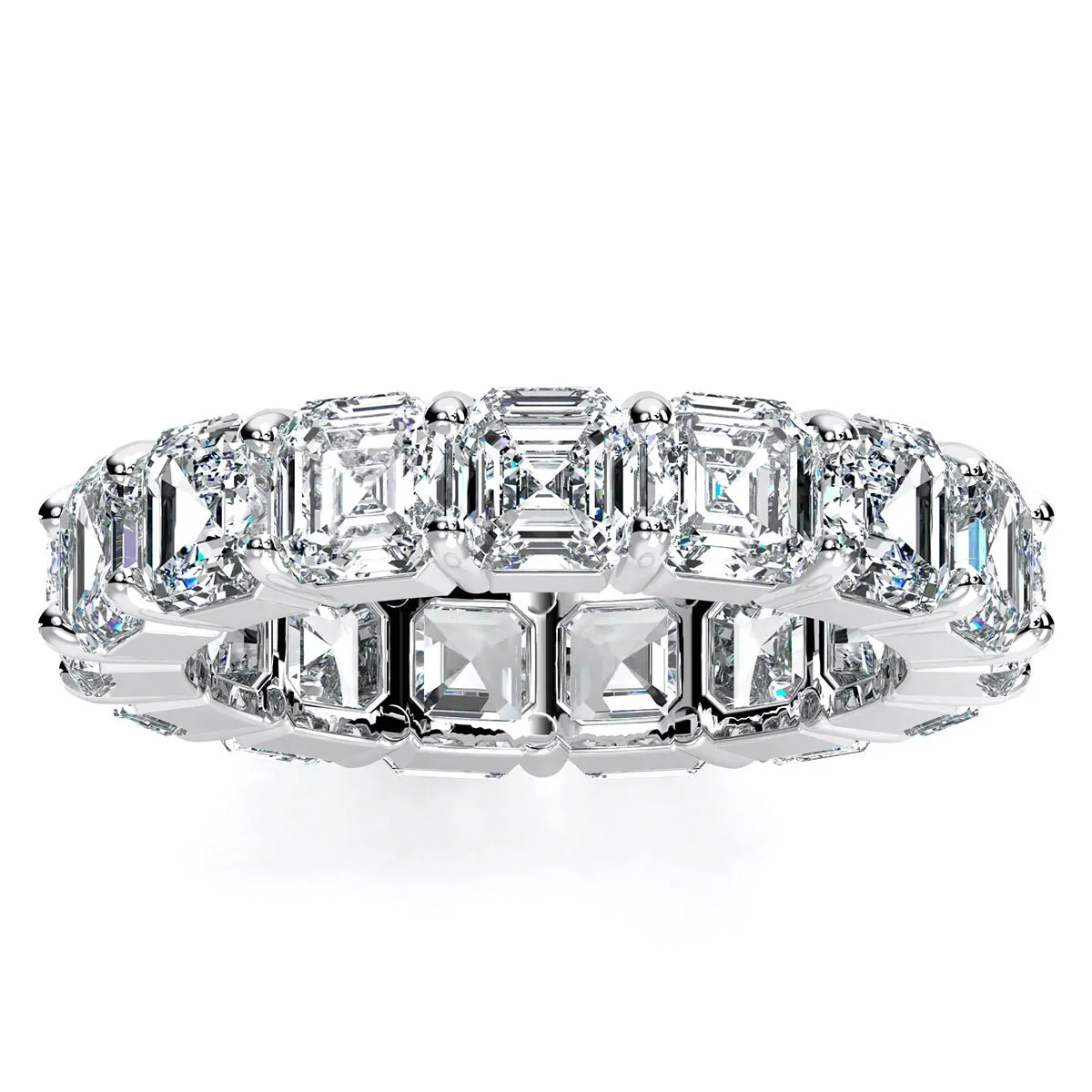 Asscher Cut Diamond Eternity Band