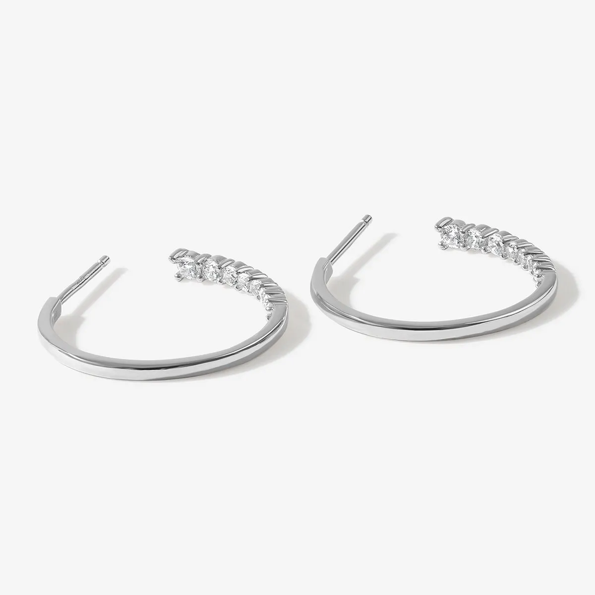 Bentley midi hoop earrings