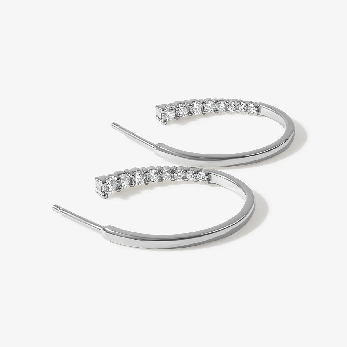 Bentley midi hoop earrings