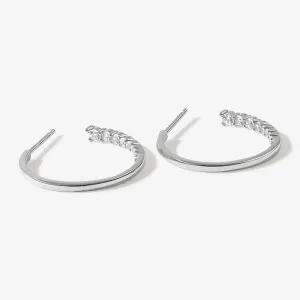 Bentley midi hoop earrings