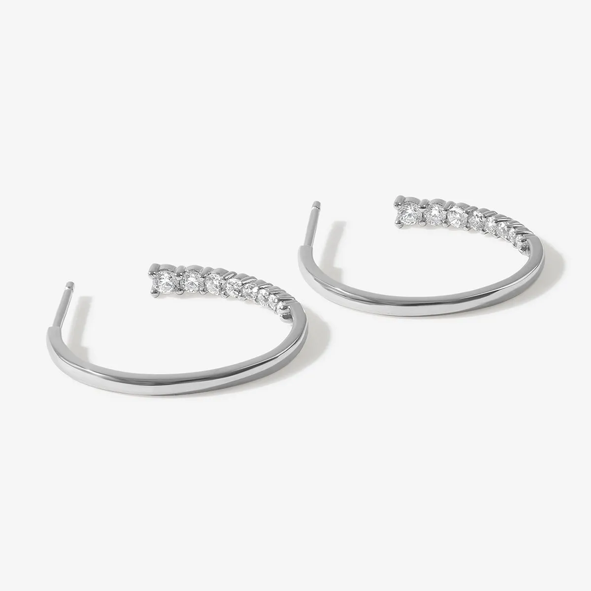 Bentley midi hoop earrings