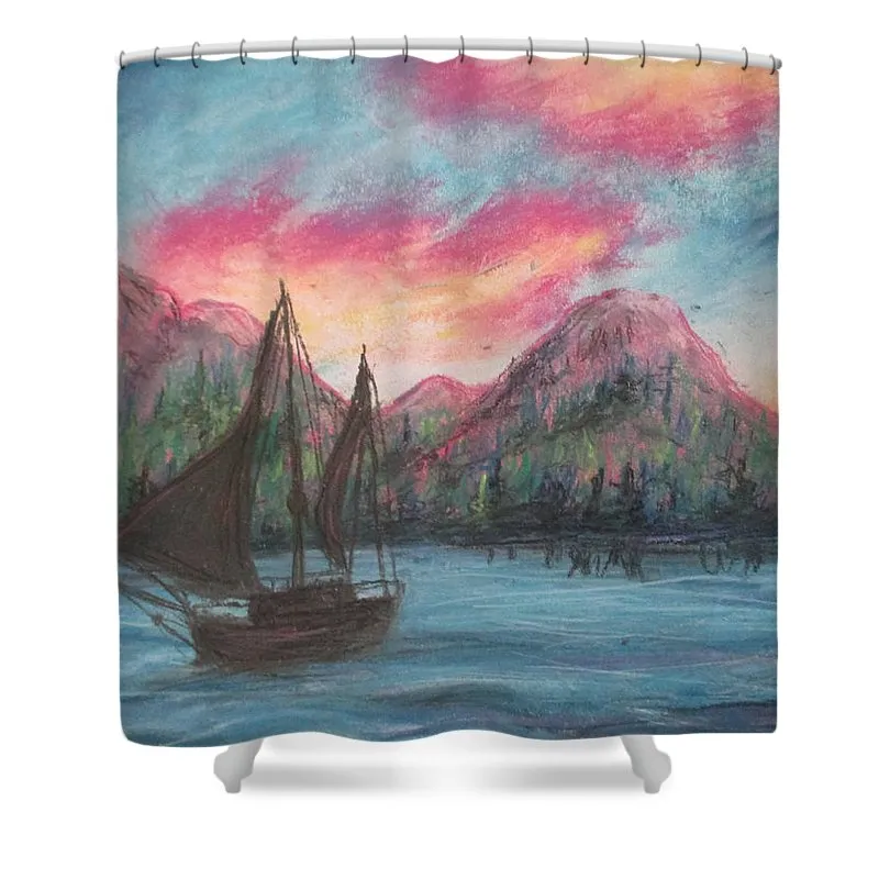 Boat Tidings - Shower Curtain