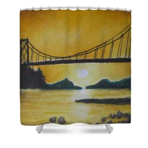 Bridge of Yellow ~ Shower Curtain