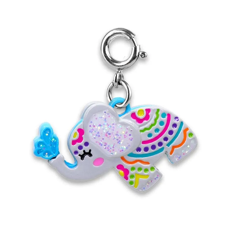 Charmit Glitter Elephant Charm - Multicolour