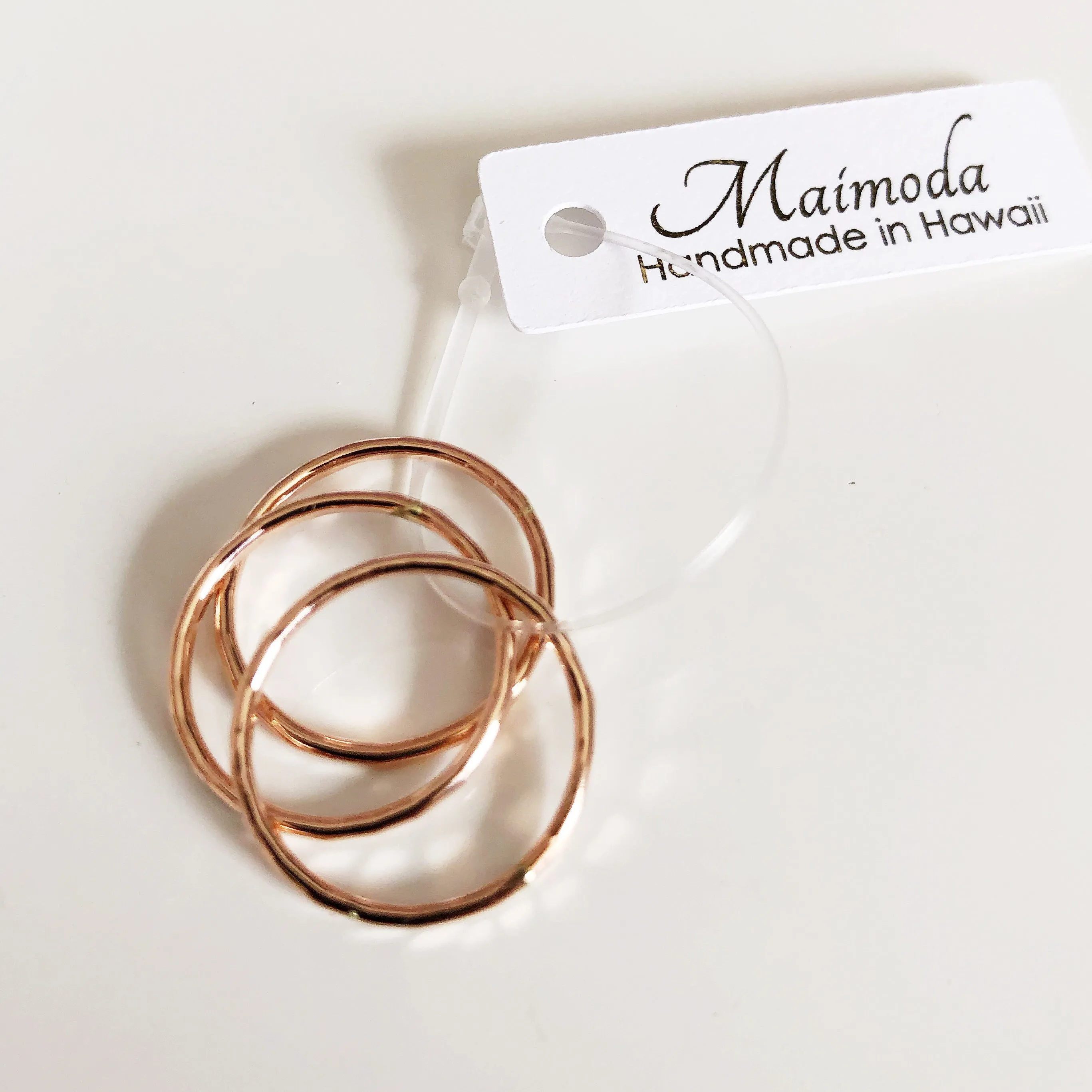 Clara rings (3 rings set) - rose gold (R193)