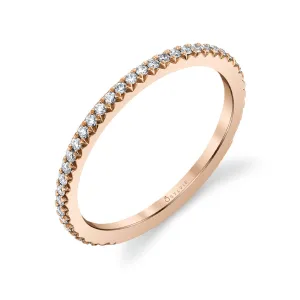 Classic Wedding Band - Vivian 14k Gold Rose