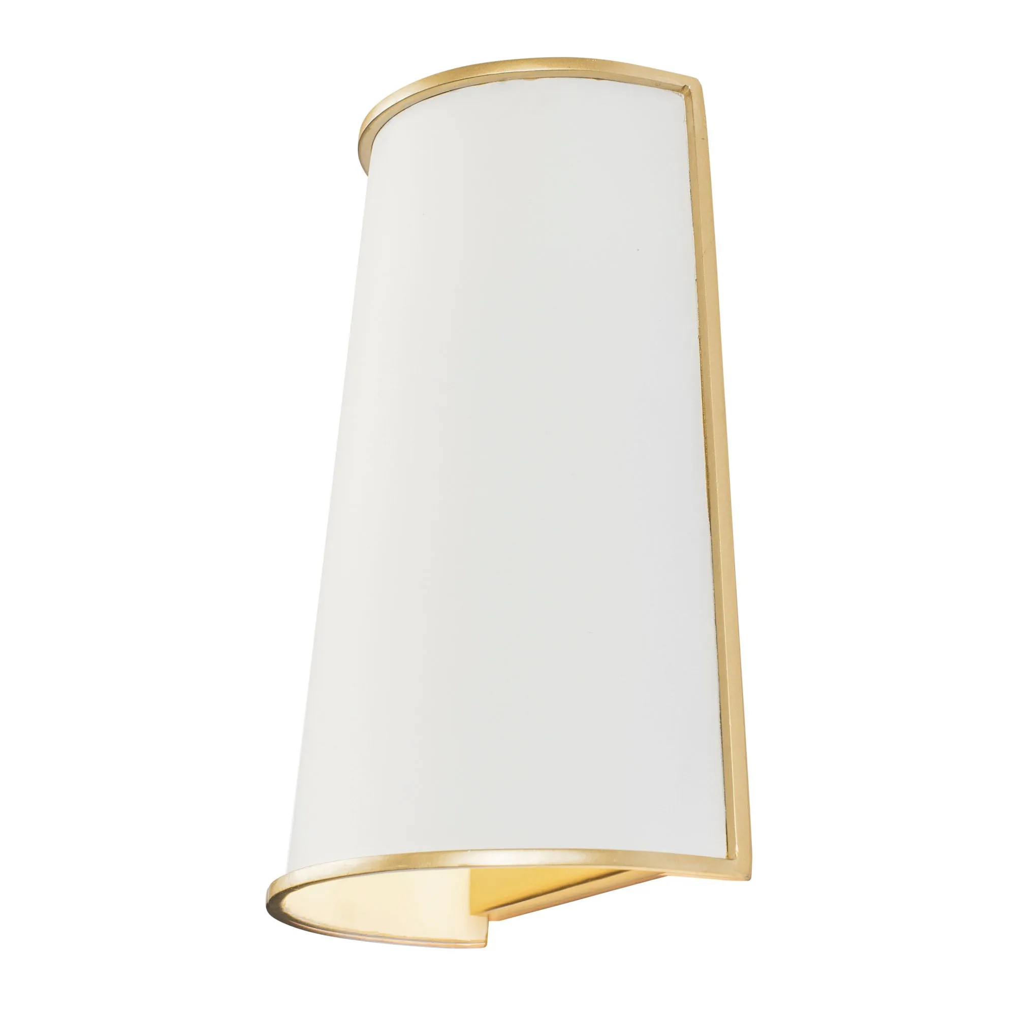 Coco 364W02MWFG 2-Light Wall Sconce - Matte White/French Gold