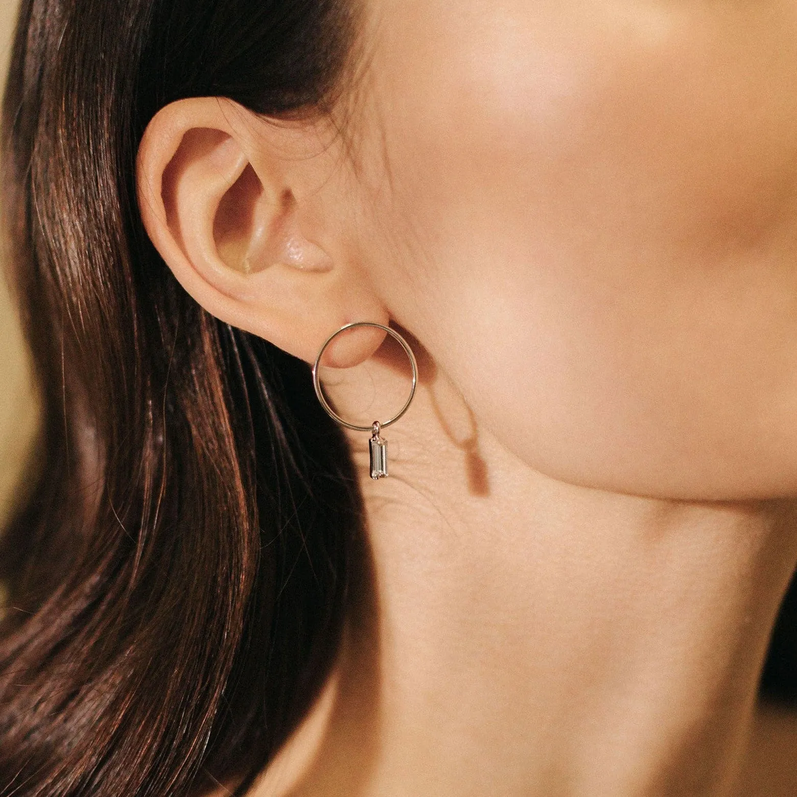 Colette Drop Hoop Earrings