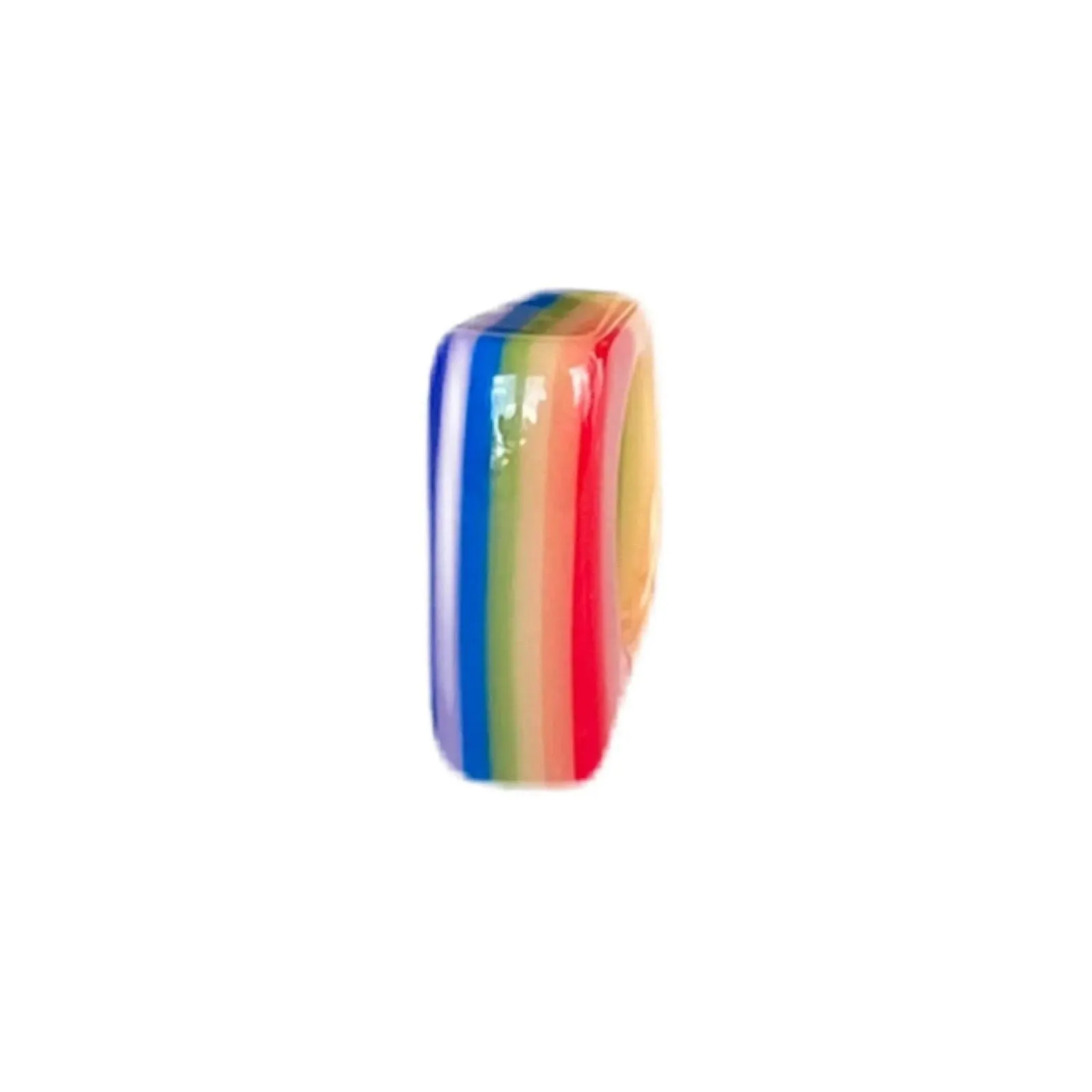 Colorful Laminated Lucite Statement Ring