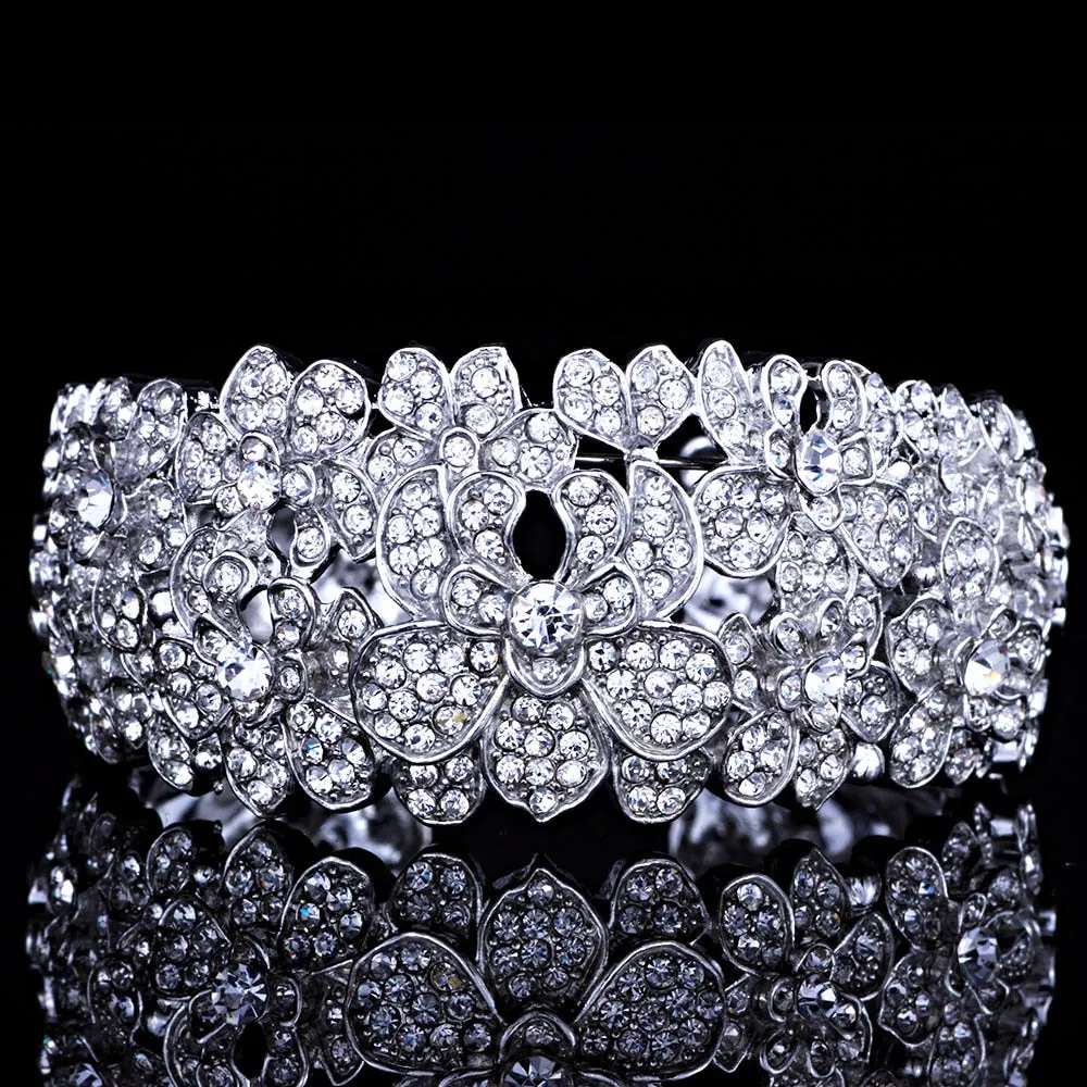 Crystal Rhinestones Luxury Wedding Bracelet