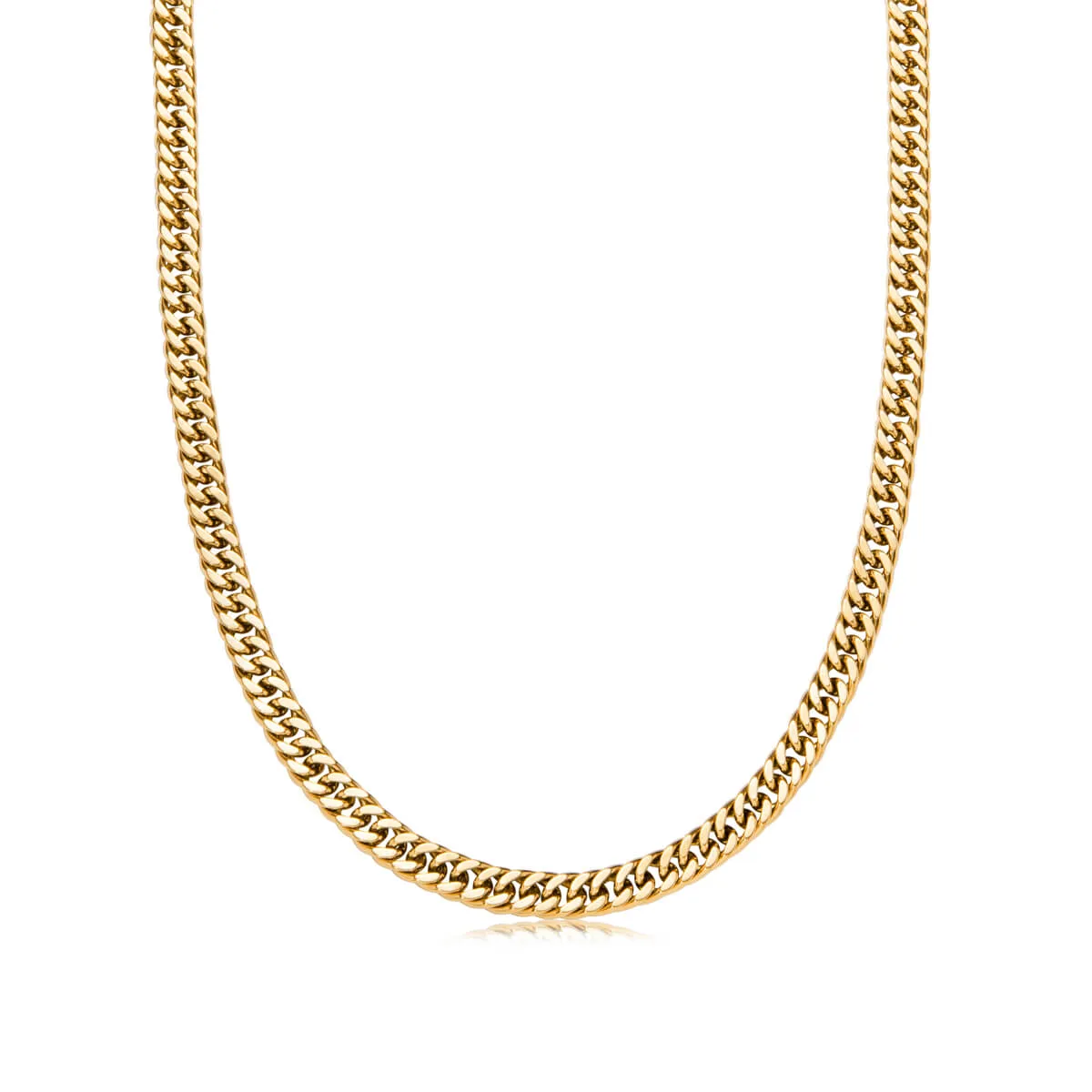 Curb Chain Necklace (Gold)