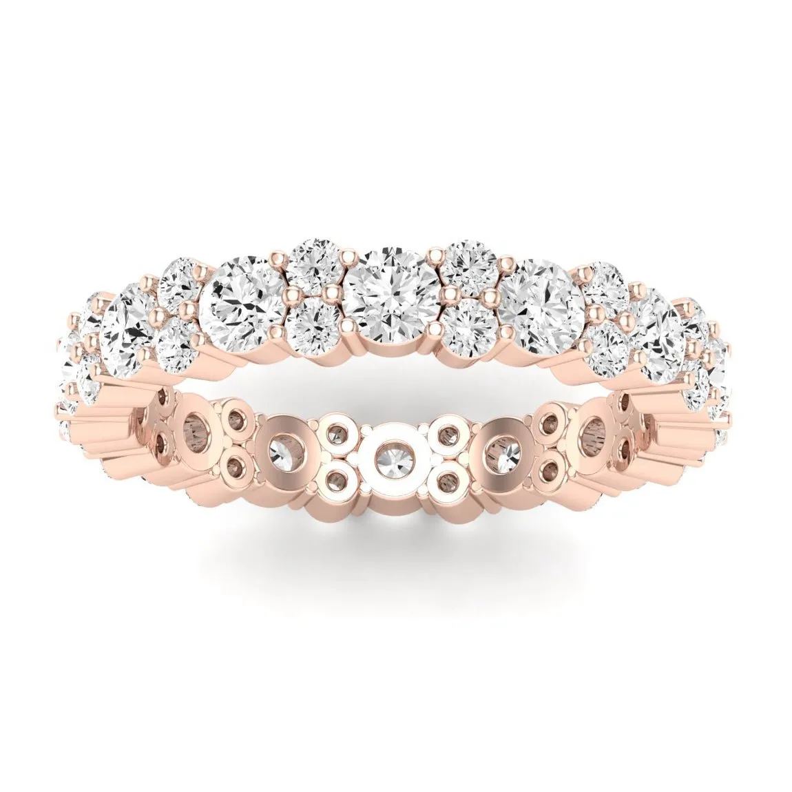 Daylily Round Cut Lab Diamond Eternity Band