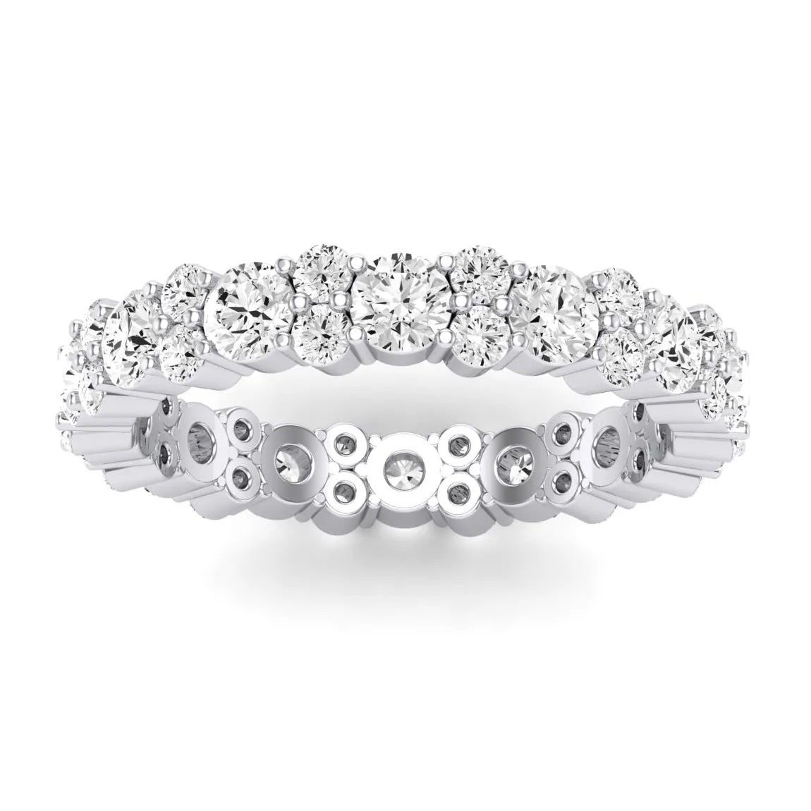 Daylily Round Cut Lab Diamond Eternity Band