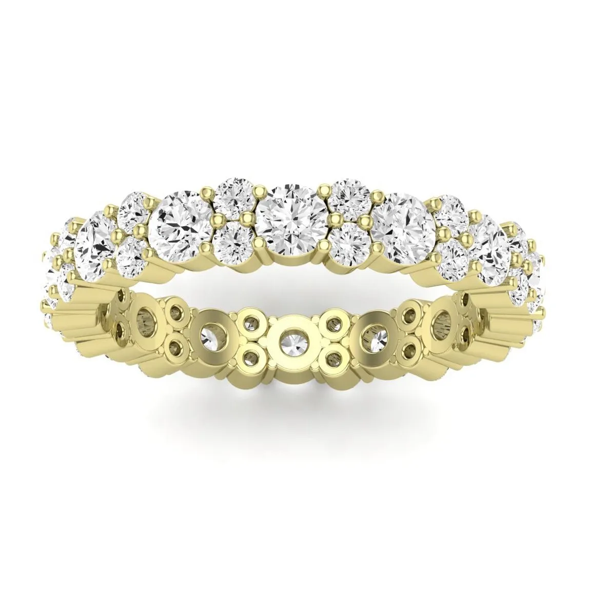 Daylily Round Cut Lab Diamond Eternity Band