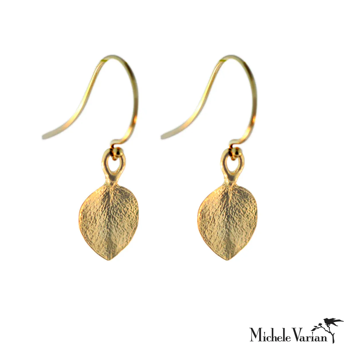 Delicate Gold Leaf Earrings