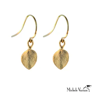 Delicate Gold Leaf Earrings