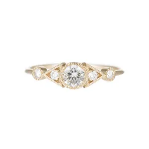 Diamond Duo Deco Spear Ring