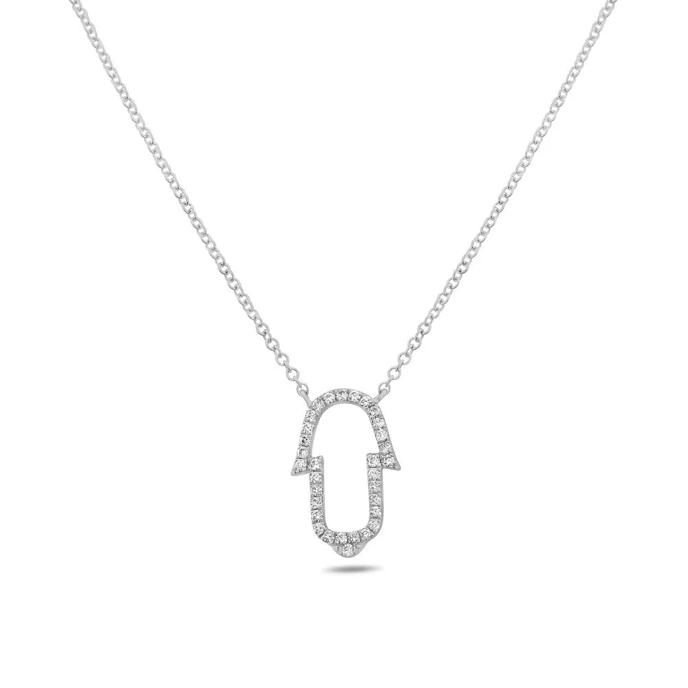 DIAMOND HAMSA NECKLACE