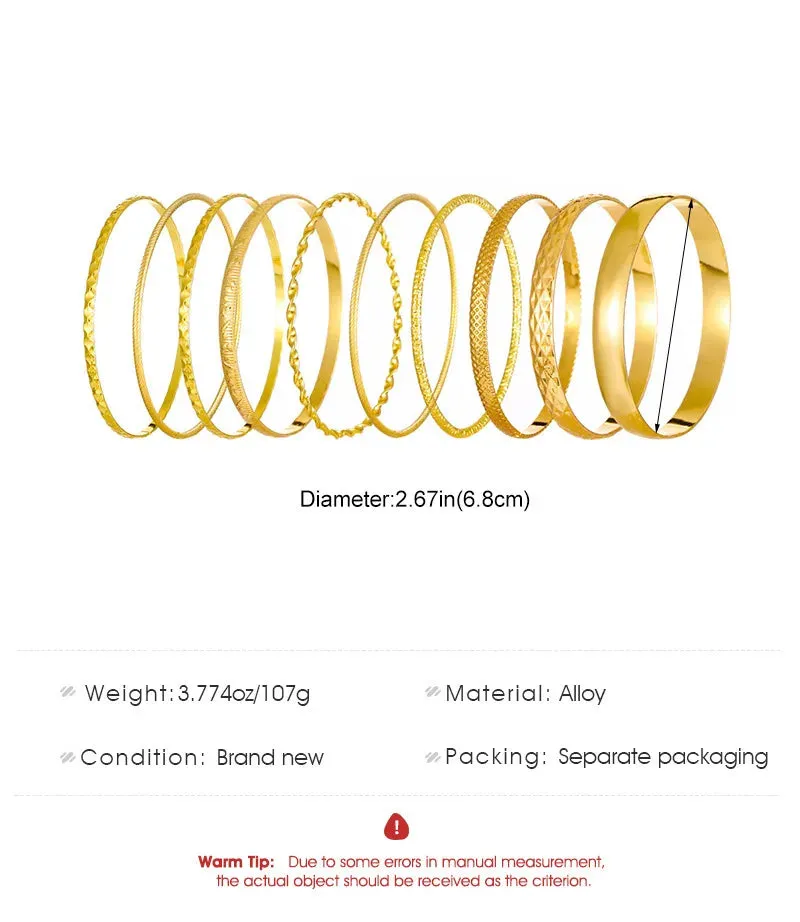 Fashion Stainless Steel Bracelets for Women Twist Texture Bangles Gold Silver Color Jewelry