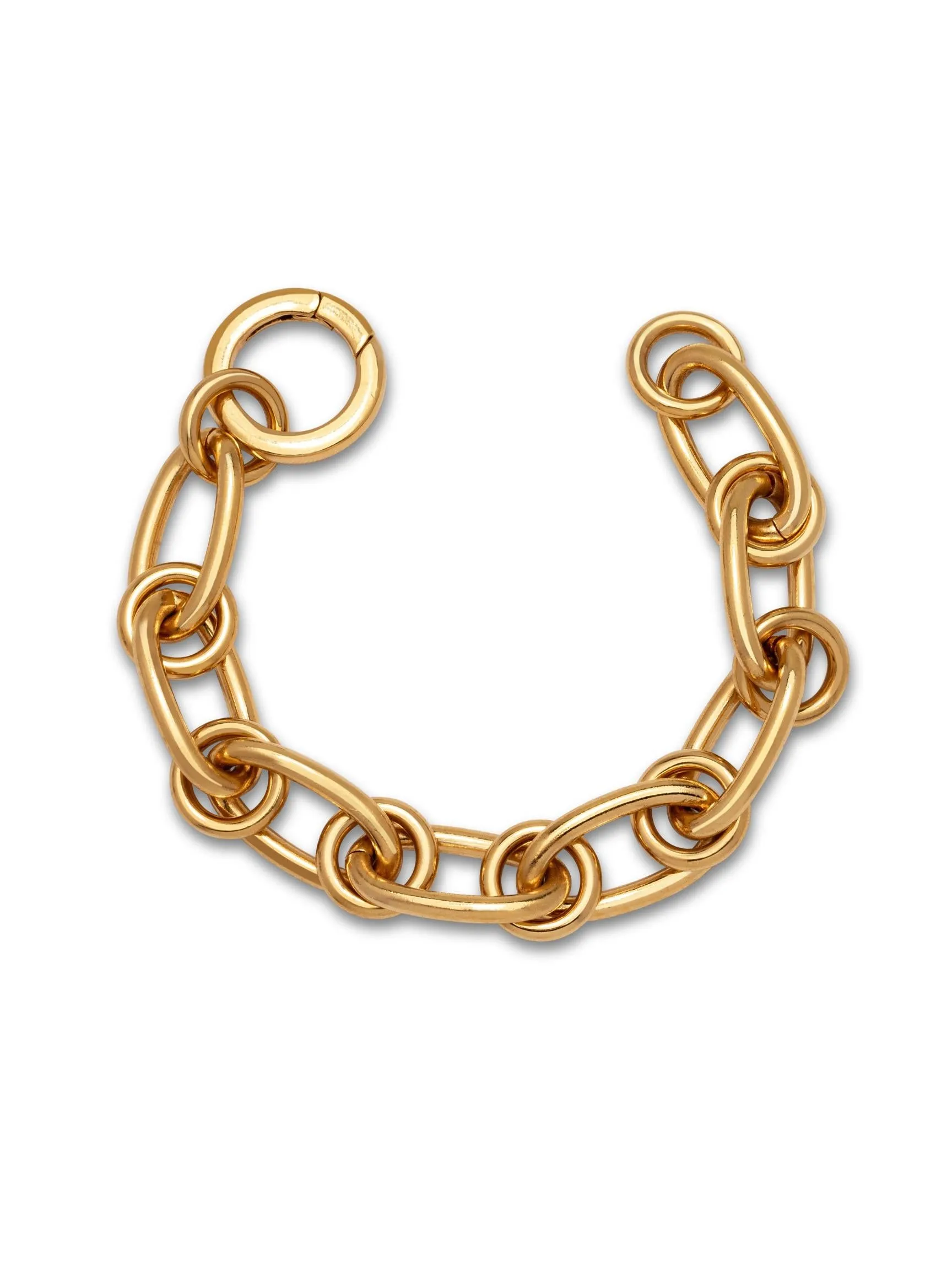 Gold Everly Ring Link Chain Bracelet