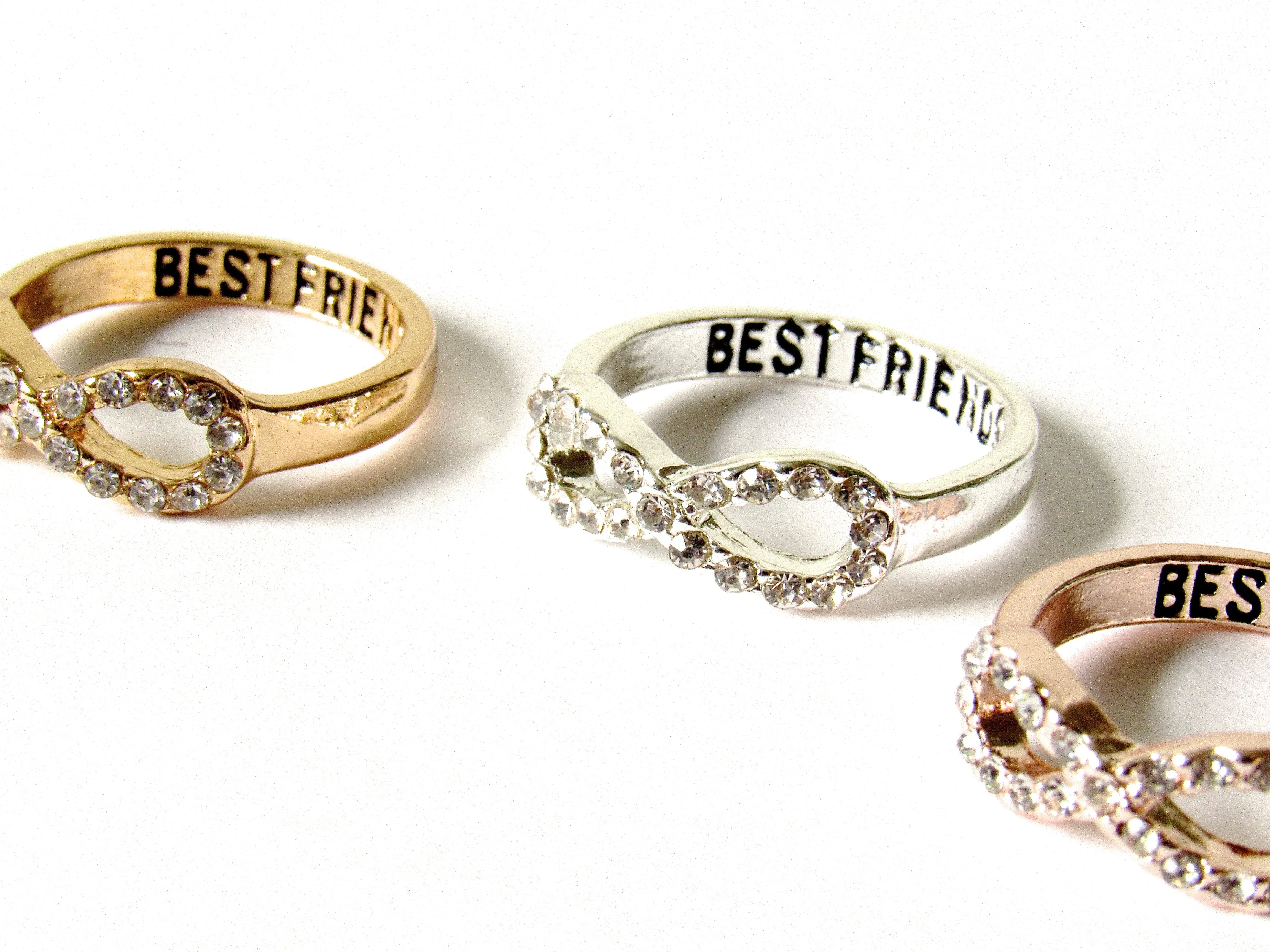 Gold Friends for Life Rings