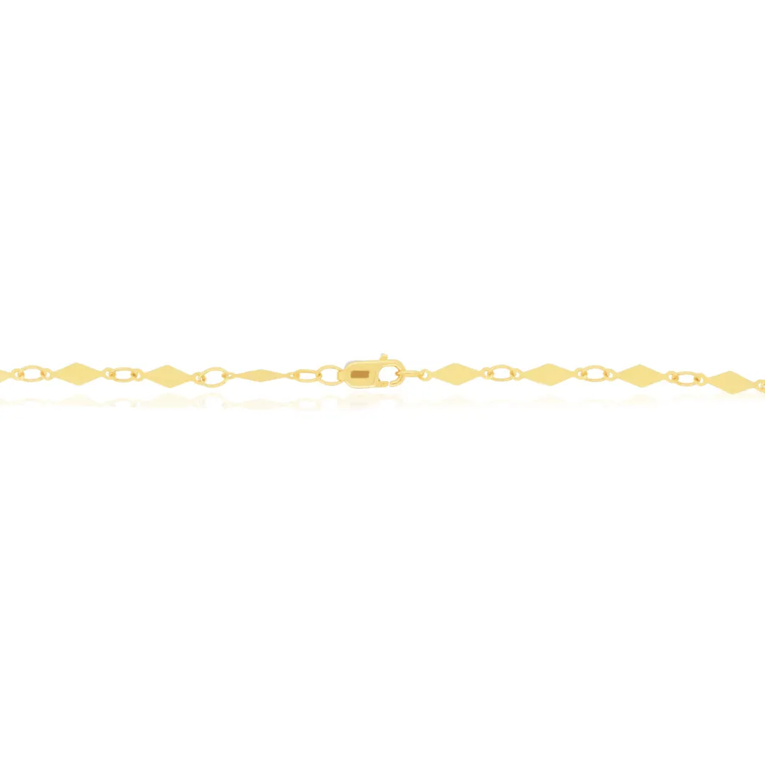 Gold Kite Chain Necklace