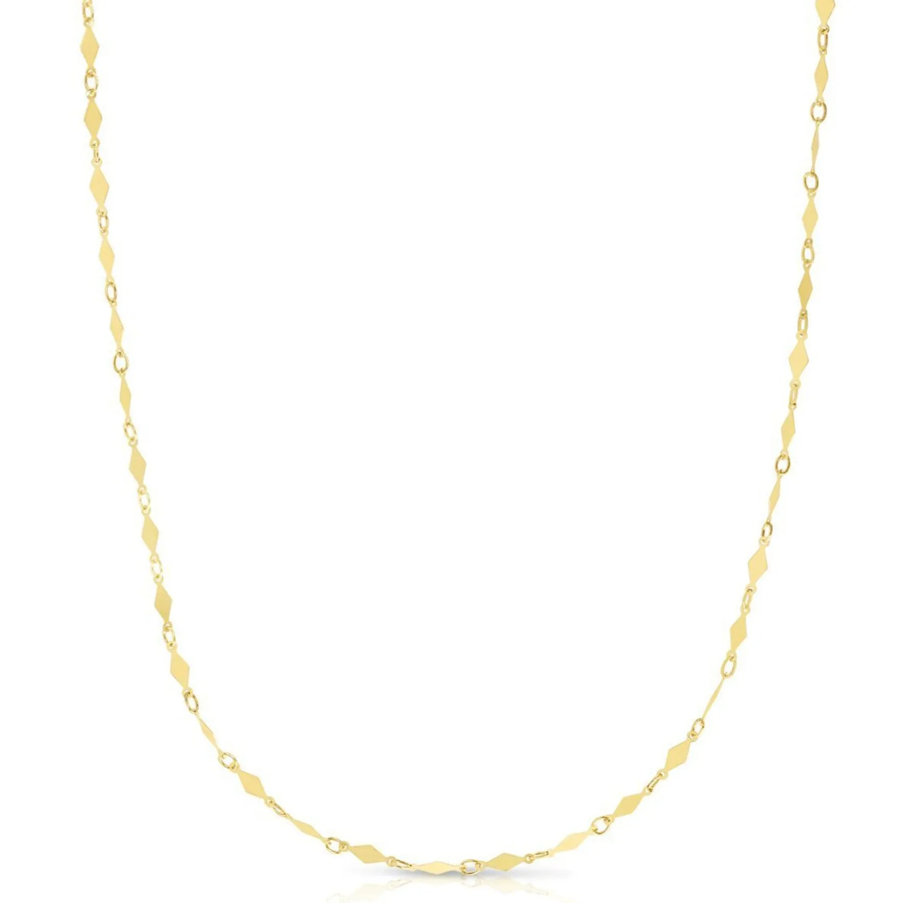 Gold Kite Chain Necklace