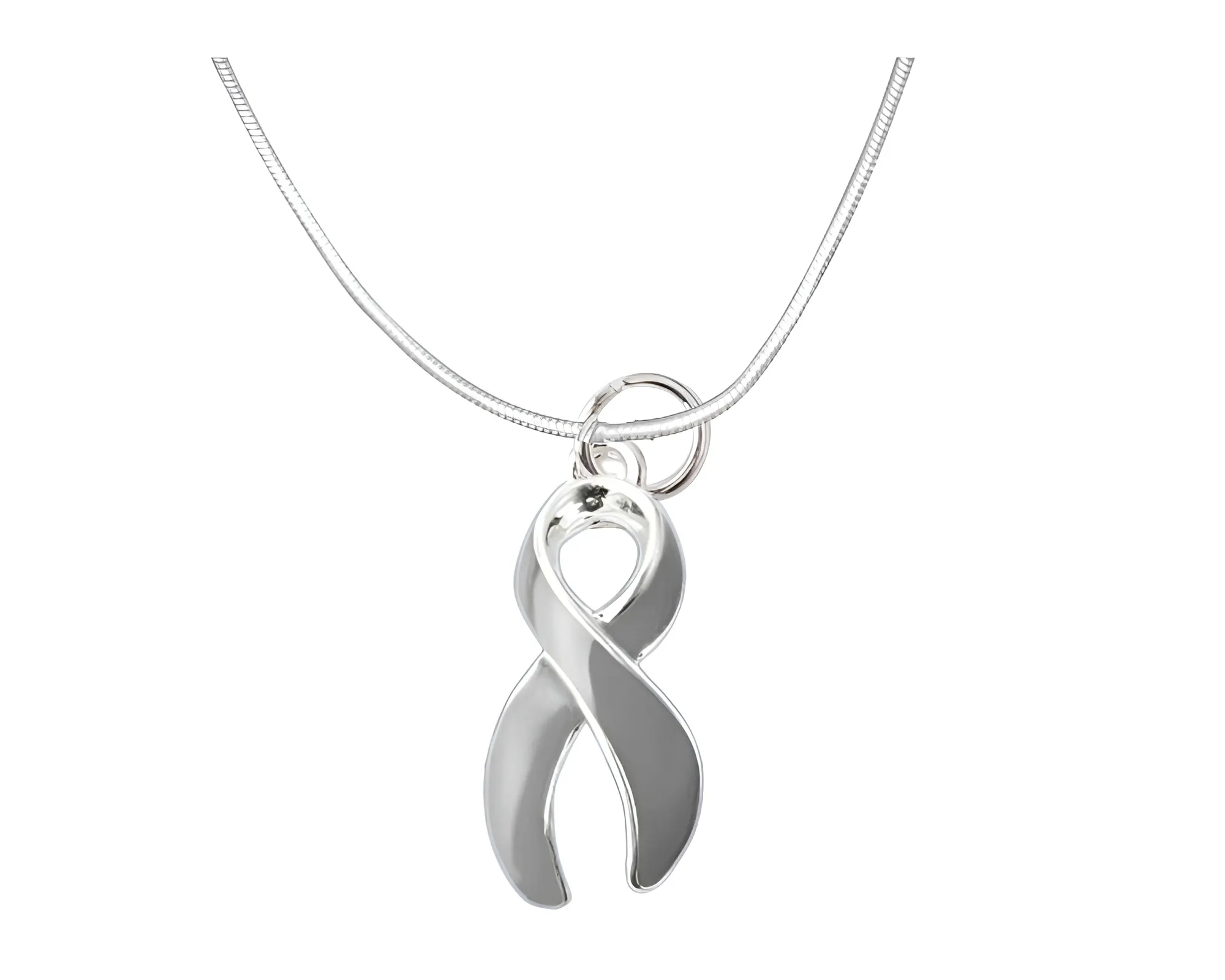 Gray Ribbon Necklaces