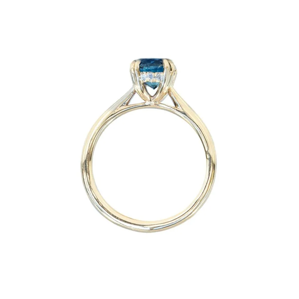 Hidden Halo Double Prongs, Stackable - Setting