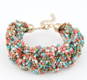 High Quality 2015 6 Colors Woman Bracelets Hot Brand Exaggerated Chain Statement Charm Bracelet Jewelry Sf3-1