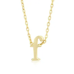 Initial F Gold Pendant