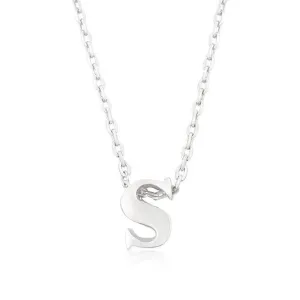 Initial S Silver Pendant