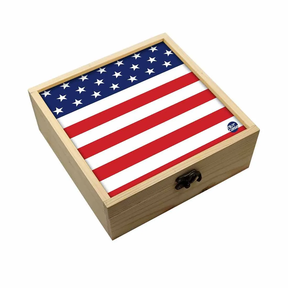 Jewellery Box Makepup Organizer -  Flag Design