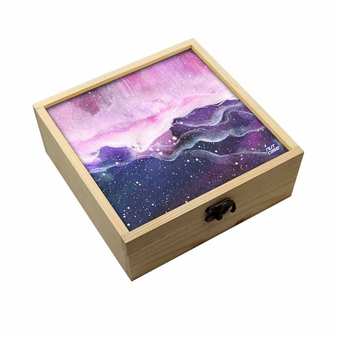 Jewellery Box Makepup Organizer -  Space Colorful Watercolor