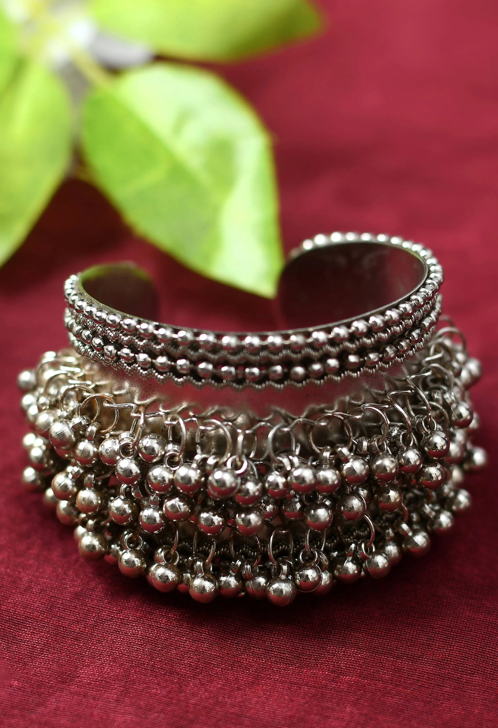 Johar Kamal Trendy Oxidized Ghungru design Bracelet Jkbracelet_007